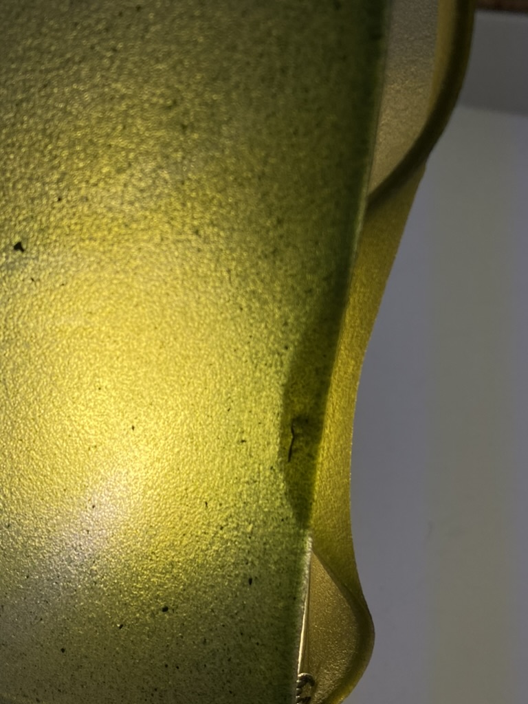 Illuminated spirulina lamp (detail).  