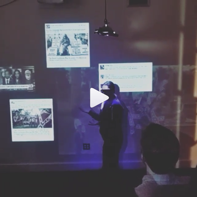 First part of our Me In Media exhibition - the media wall. Video by Shamraiz.