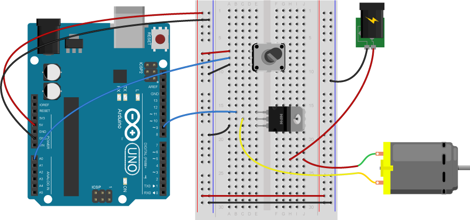 Lab Using A Transistor To Control High Current Loads With An Arduino