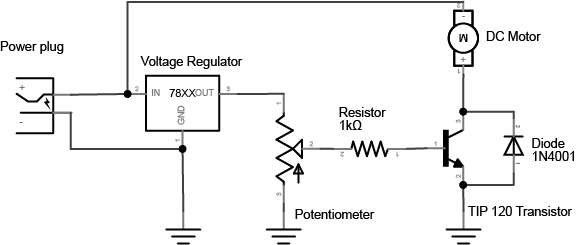 transistor amplifier using universal dc voltage divider