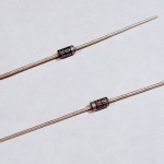 Diodes. Shown here are 1N400x power diodes.