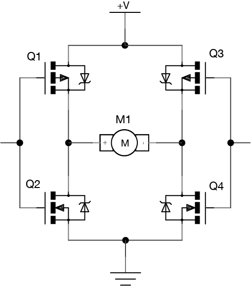 H-Bridge with 4 Transistors and varible voltage - General Electronics - Arduino 