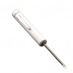 A mini screwdriver. This model has a reversible shaft, so it can operate on both slotted and Phillips screws