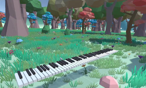 Sanctuary is the world I imagine when I play the piano–a fantasy forest that grows around me and my music. In this virtual world, I can create an intimate and secluded stage where I can overcome my anxiety by minimizing my awareness of the audience.