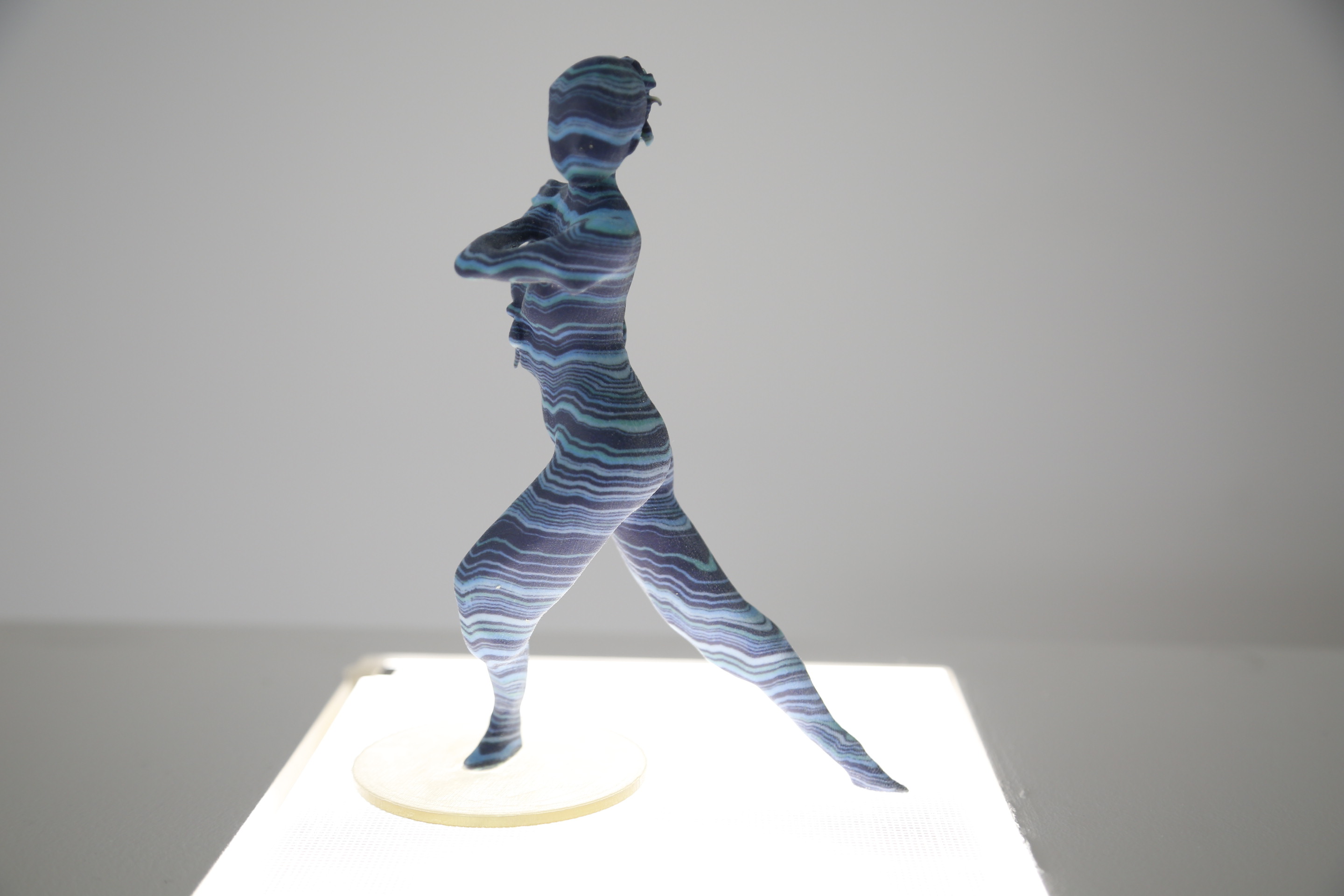 Through an interactive installation, users are exposed to a series of 3D printed sculptures of once-professional dancers and watch them come to life.
