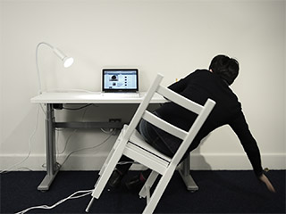 Aware chair is an interactive object about the human sitting posture. A majority of people spend a large part of their time sitting on a chair. But we forget our sitting posture. The project helps people to aware their posture with humorous way.