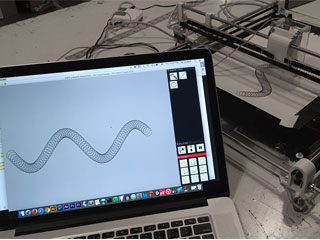 Real-time CNC control and operation using drawing as a metaphor.