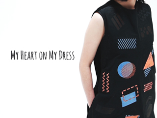 My Heart on My Dress is a bespoke connected garment that visualizes my daily experiences and emotions through dynamic changing colors and patterns. Real-time text analysis of my digital diary influences the design of the dress.