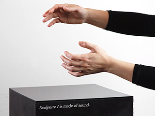Invisible Sculptures is an experiment that challenges human perception with sculptures that can only be “seen” by senses other than vision. The audience will incorporate different sensory abilities and activate their imagination to interact with the sculptures made of sound, temperature, and smell.