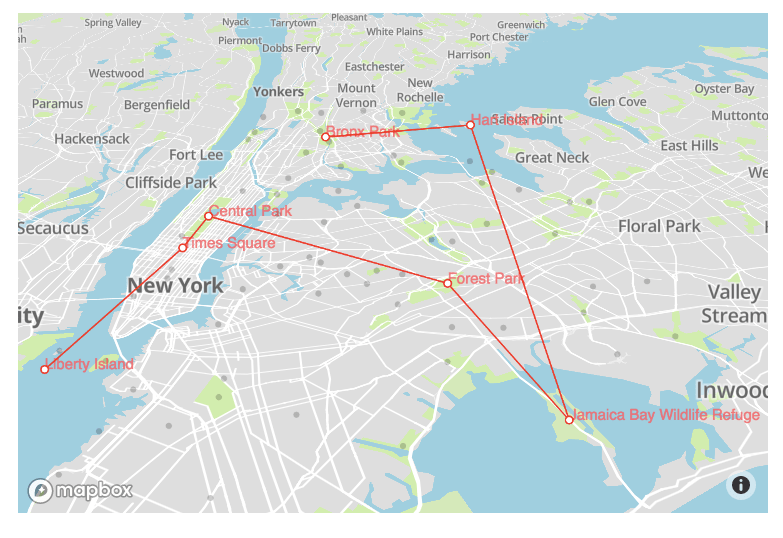 This is a travel route optimizer. It will help you plan the most efficient route to visit all the places you selected by using machine learning algorithms.