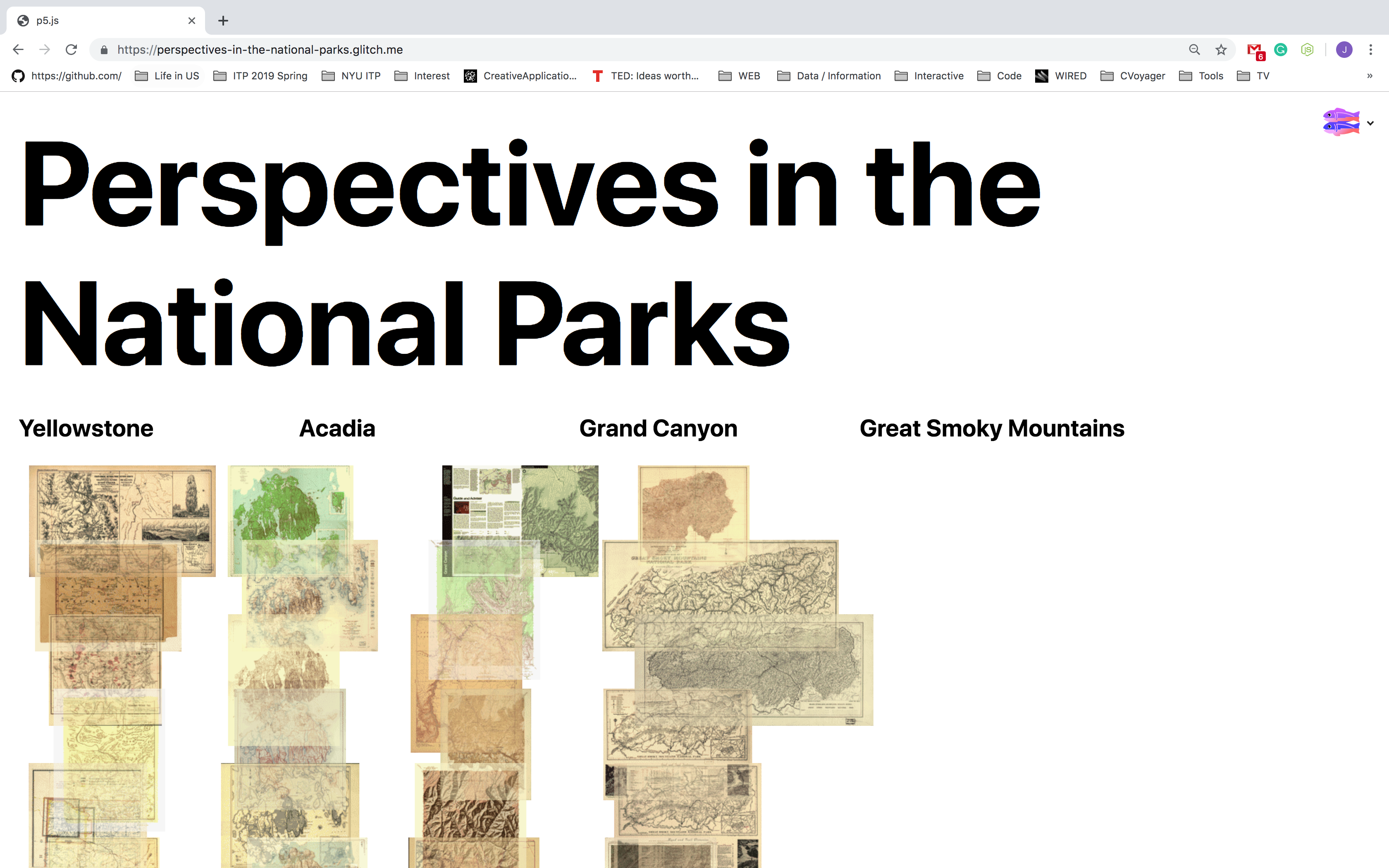 Explore the happenings in the National Parks and discover the gap between the google maps