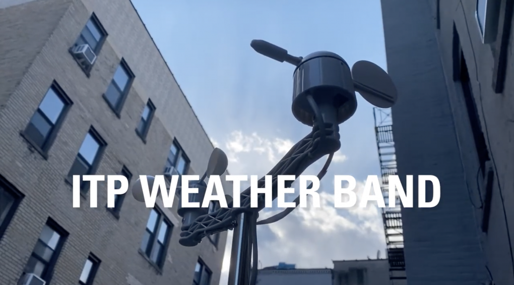 weather station and sky