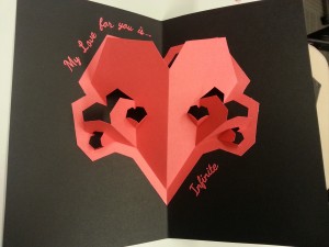 heart paper cutout