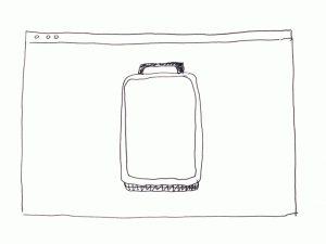 gif of items for travel sketched