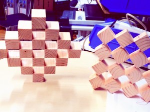 wood cubes