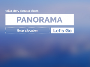 user interface for panorama app