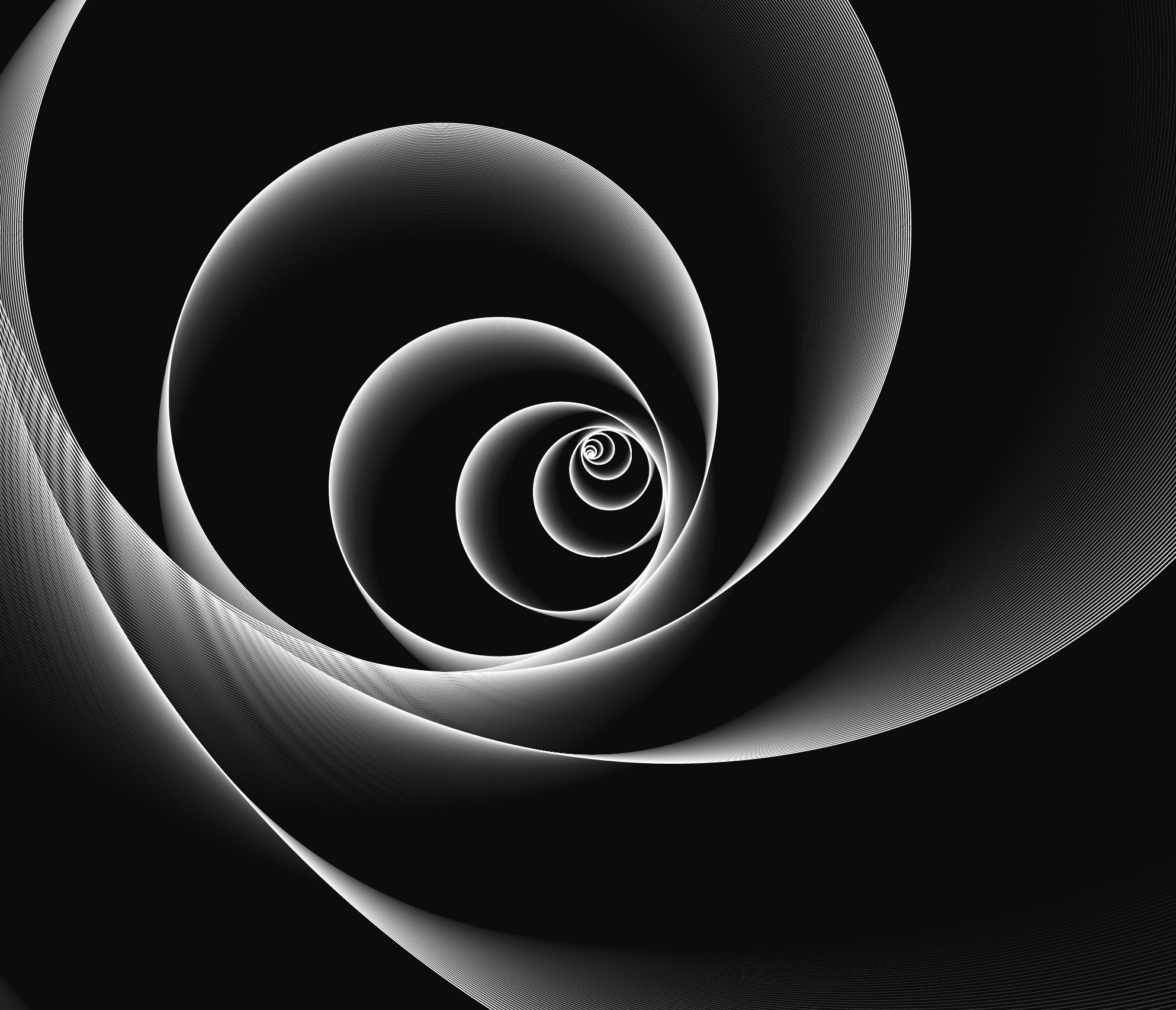 I created a Fibonacci Galaxy, or a celebration of the Universe and Fibonacci.