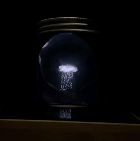 Put the real time weather from your hometown into a jar and bring it with you all the time.