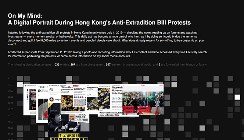 A series of research based, data driven experiments in crafting and exploring narratives around the Anti-Extradition Law Amendment Bill movement in Hong Kong.