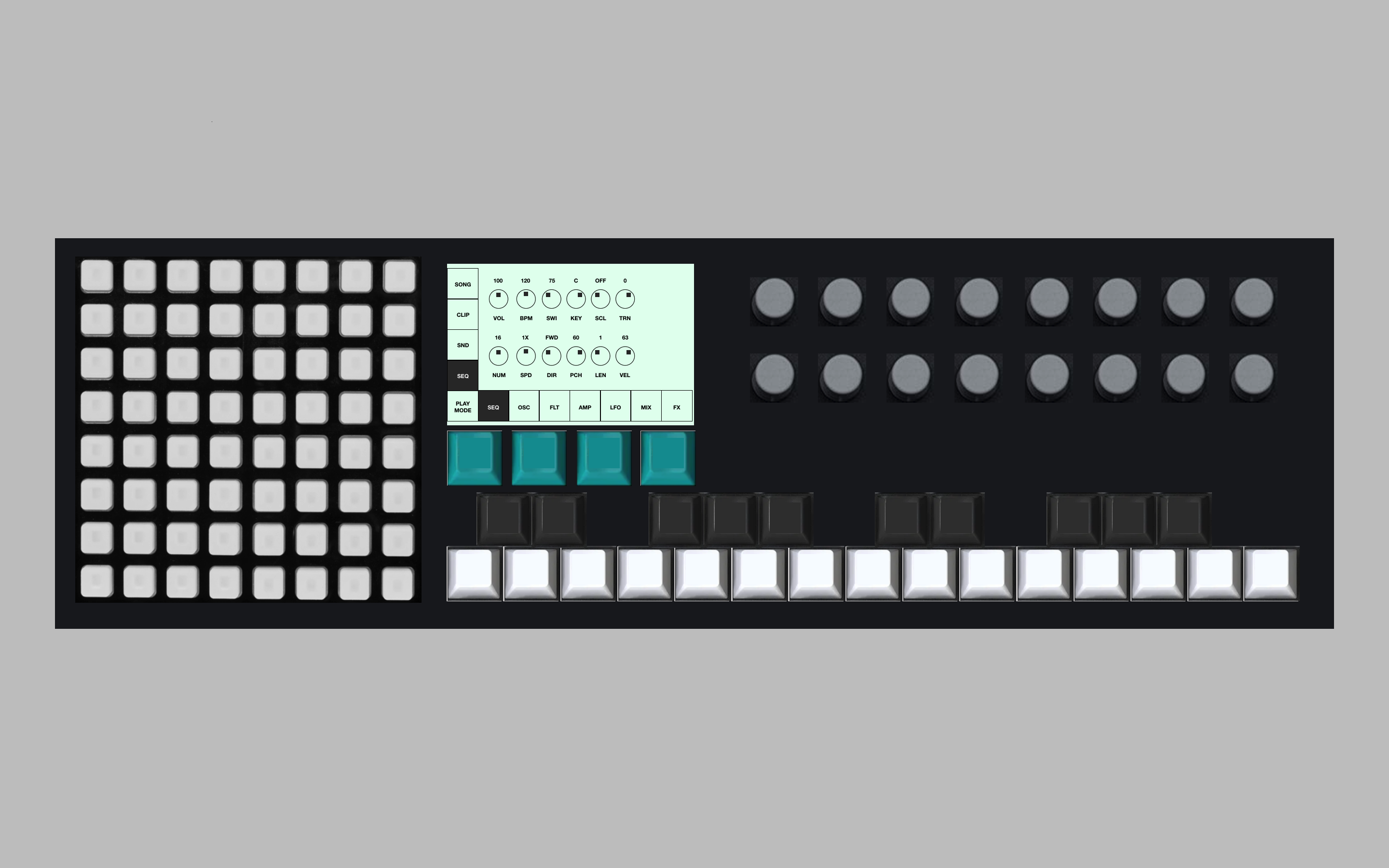 Beste, an intuitive hardware synthesizer and music sequencer for live electronic music performance.