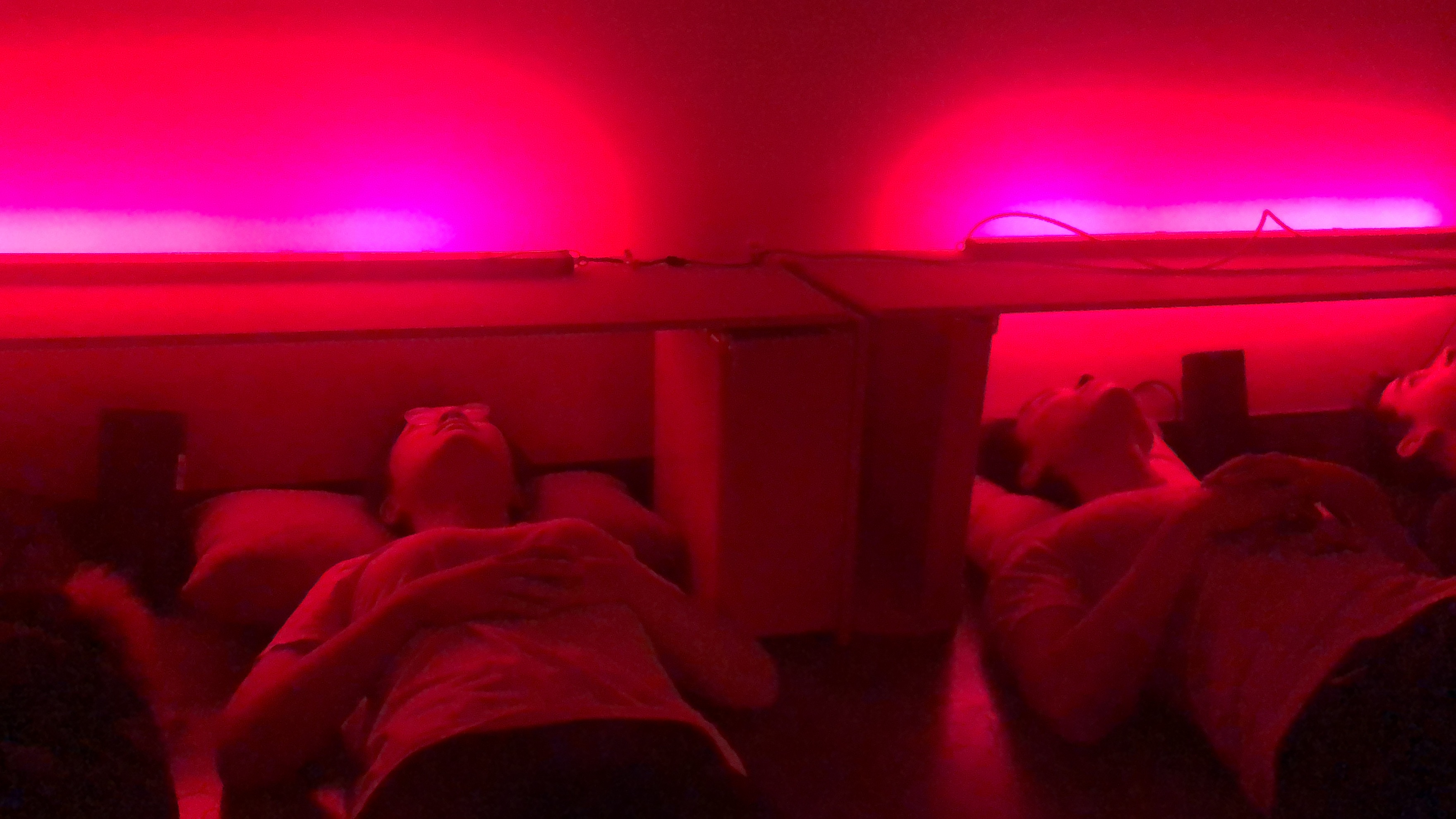 Experimental light therapy to induce the participant into a fever dream, and into another persons memories.