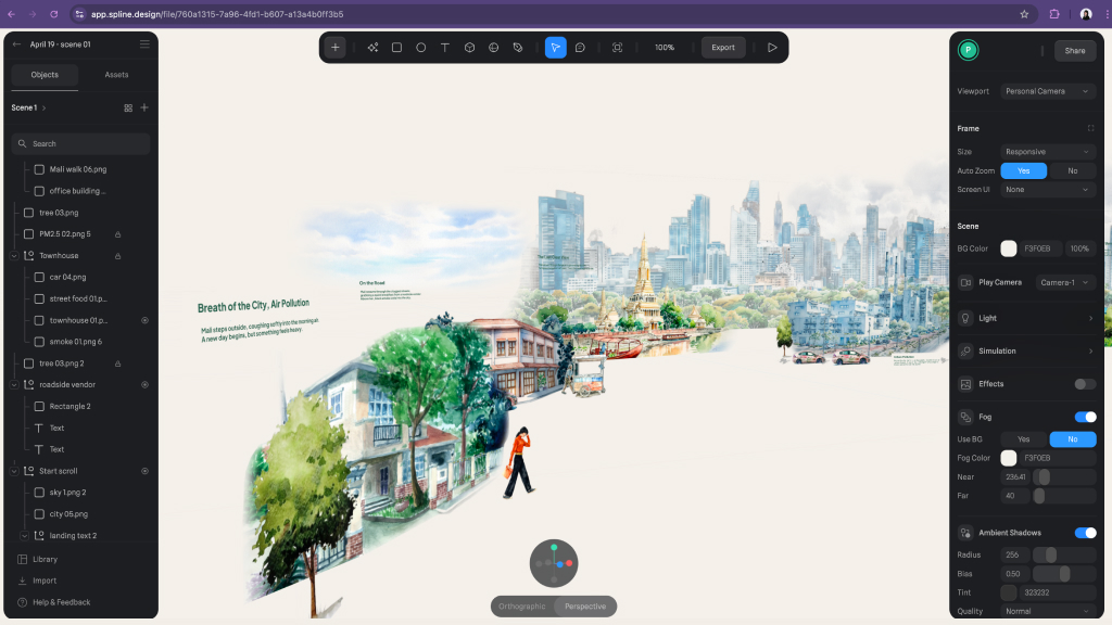 Spline 3D_Air pollution and the Bangkok city